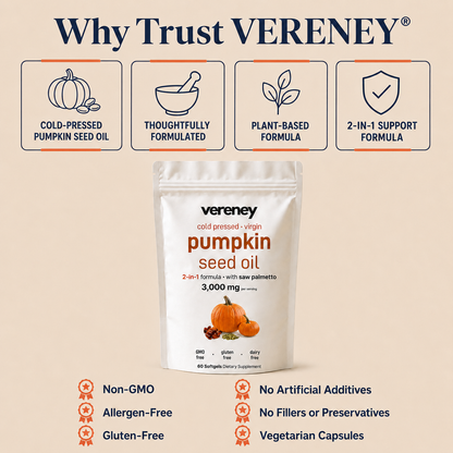 Vereney - Bladder Relief [Cold Pressed Virgin Pumpkin Seed Oil with Saw Palmetto]