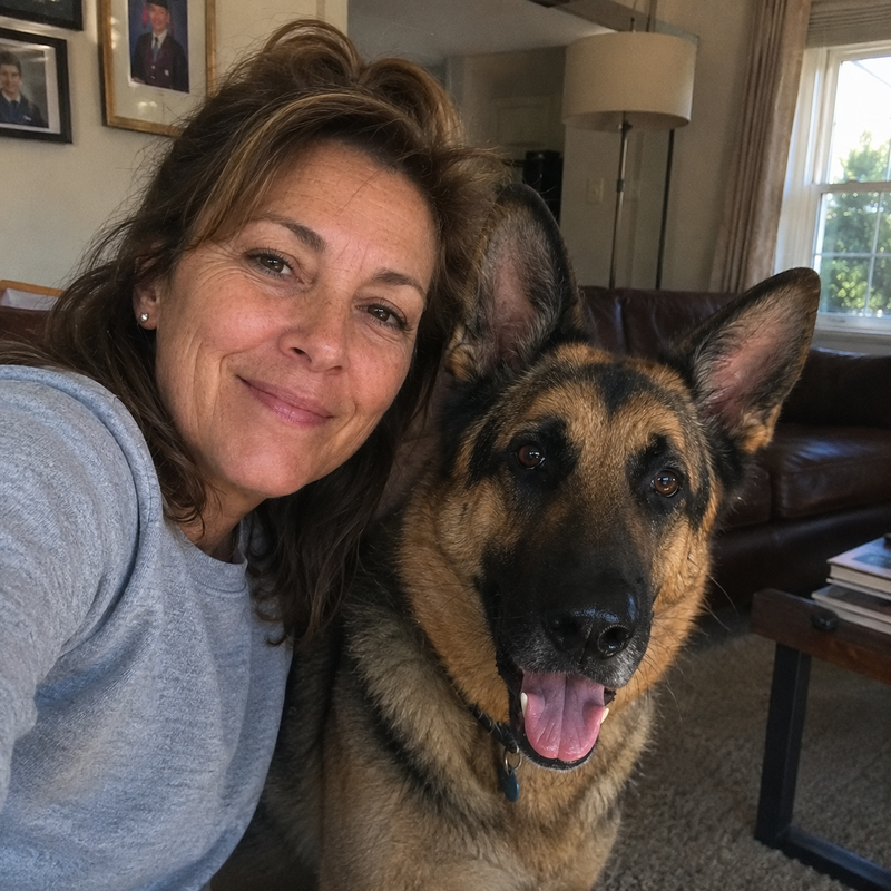 Mariana D, Owner of a German Shepherd